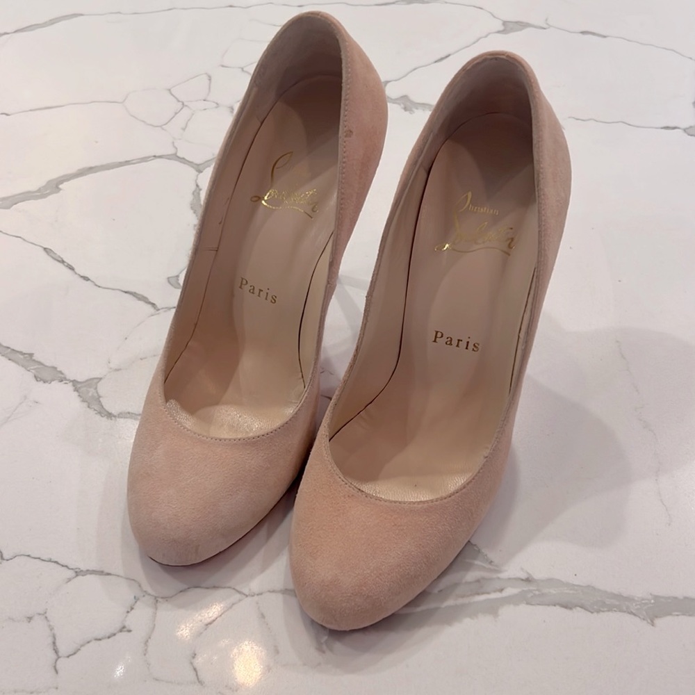 Christian Louboutin light pink suede size 36 1/2